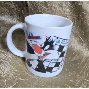 SYLVESTER Crossword Coffee Cup/Mug*Warner Bros*1997*China